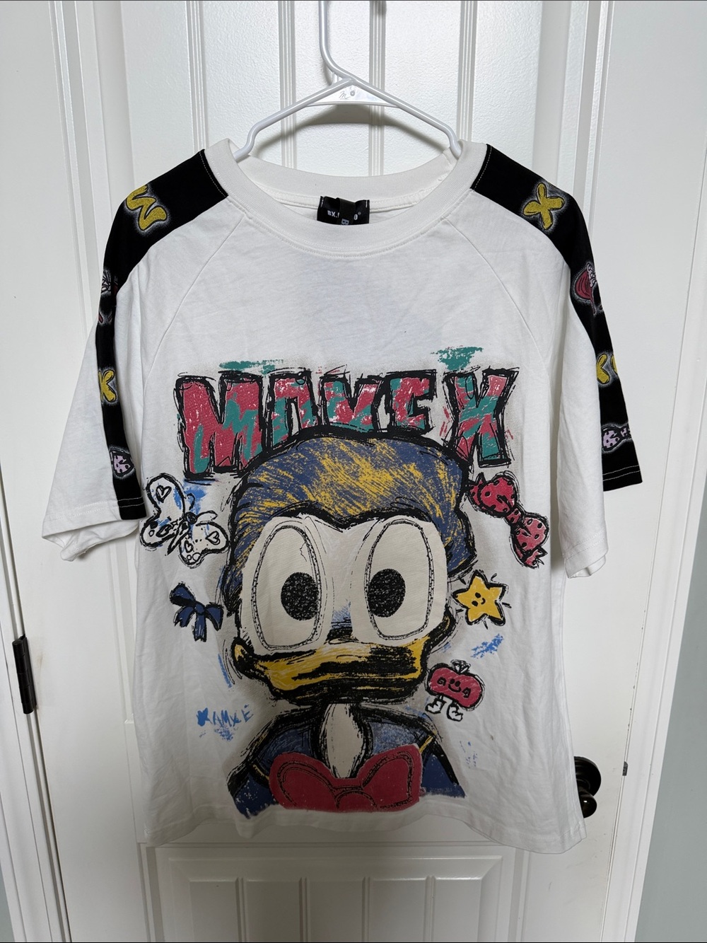 Donald Duck Graphic Short Sleeve Tee - White/Black
